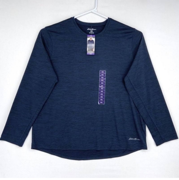 Eddie Bauer Mens Size 2XL T-Shirt Active Dark Blue - Picture 2 of 4